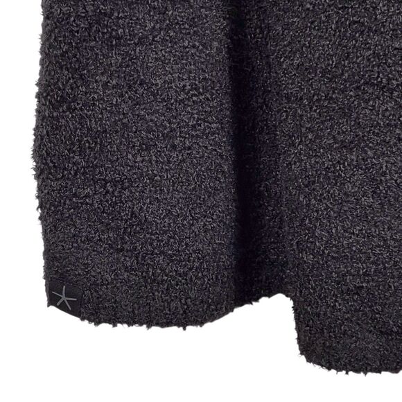 BAREFOOT DREAMS Cozychic Lite Island Wrap Cardigan Plus 1X Black #903 EUC - Picture 13 of 16